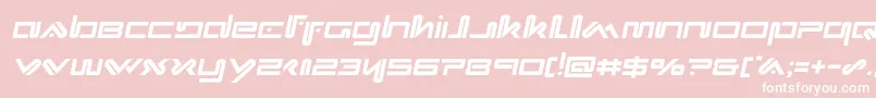 フォントXephyrsemital – ピンクの背景に白い文字
