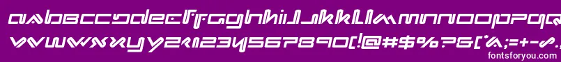 Xephyrsemital Font – White Fonts on Purple Background