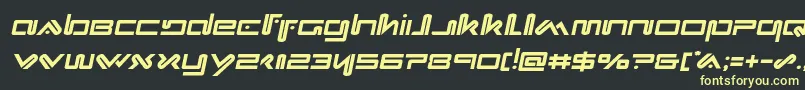 Xephyrsemital-fontti – keltaiset fontit mustalla taustalla