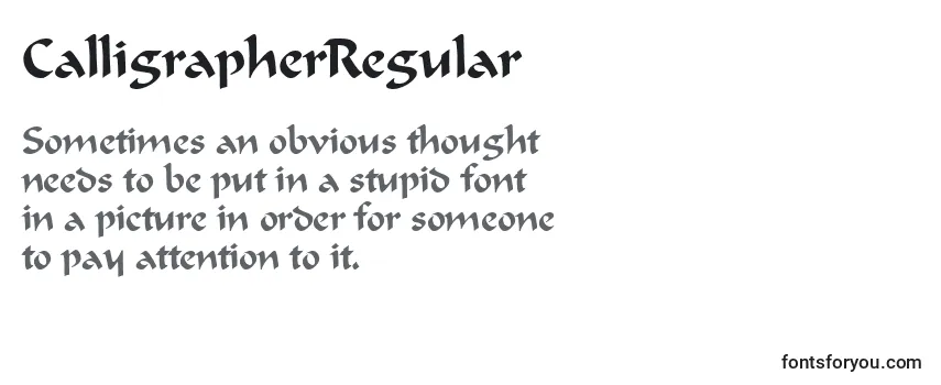 Шрифт CalligrapherRegular