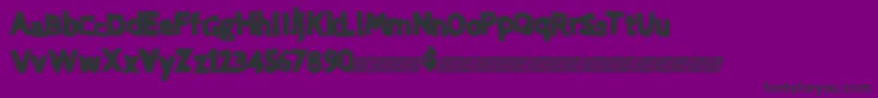 Bitetyme Font – Black Fonts on Purple Background