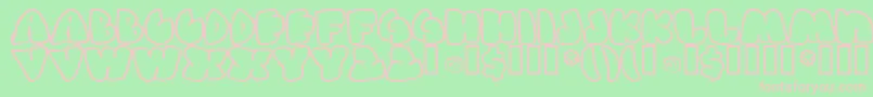 Gashp ffy Font – Pink Fonts on Green Background