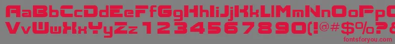 Aksent Font – Red Fonts on Gray Background