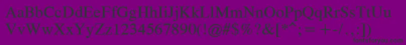 OldTimes Font – Black Fonts on Purple Background