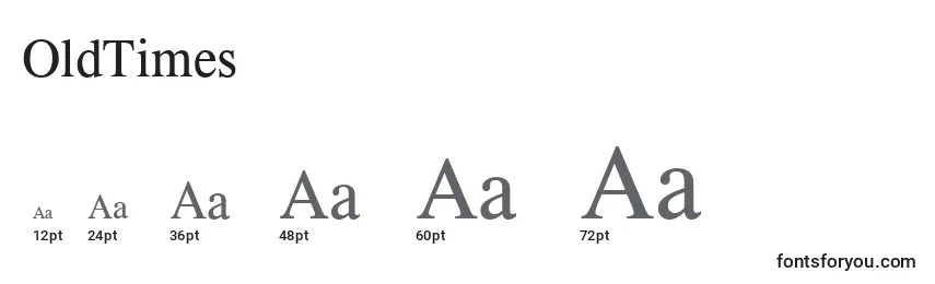 OldTimes Font Sizes