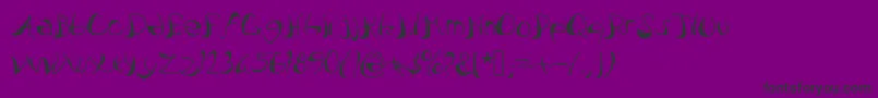 Шрифт Pataquesbrush – чёрные шрифты на фиолетовом фоне