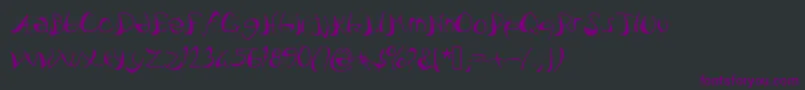 Шрифт Pataquesbrush – фиолетовые шрифты на чёрном фоне