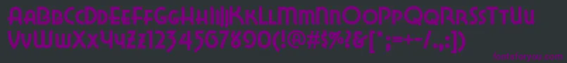 Lakewobegonnf Font – Purple Fonts on Black Background