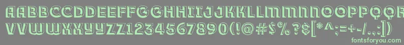 Race1BranntPlusChiseledNcv Font – Green Fonts on Gray Background