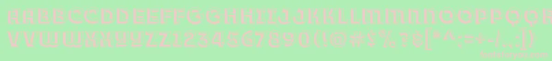 Race1BranntPlusChiseledNcv Font – Pink Fonts on Green Background