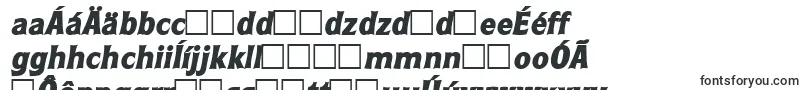 RoundestlhBoldItalic-Schriftart – slowakische Schriften