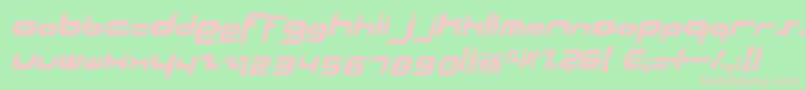 Beachsi Font – Pink Fonts on Green Background