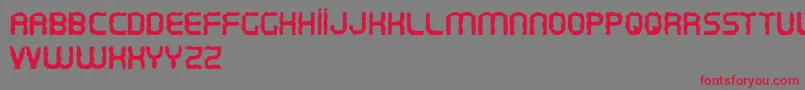TypoOxinBrushFreePromo Font – Red Fonts on Gray Background