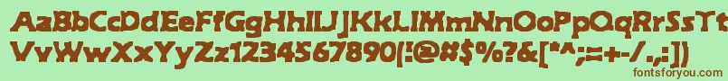 Hyde Font – Brown Fonts on Green Background