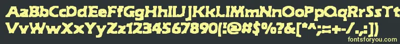 Hyde Font – Yellow Fonts on Black Background