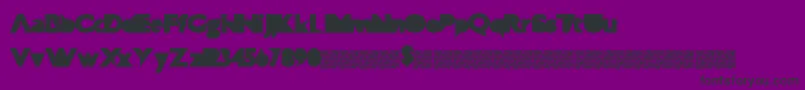 Technophilia Font – Black Fonts on Purple Background