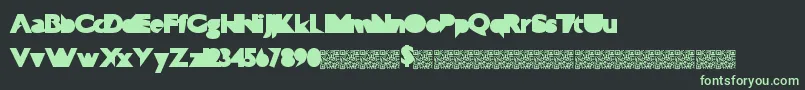 Technophilia Font – Green Fonts on Black Background