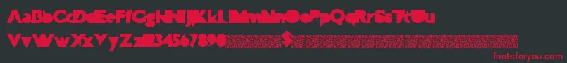 Technophilia Font – Red Fonts on Black Background