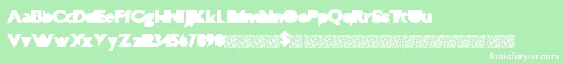 Technophilia Font – White Fonts on Green Background