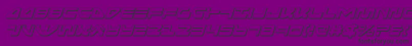 Seariderfalcon3Dital Font – Black Fonts on Purple Background