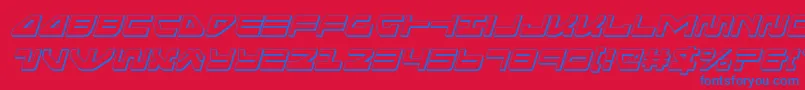 Seariderfalcon3Dital Font – Blue Fonts on Red Background