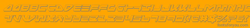 Шрифт Seariderfalcon3Dital – серые шрифты на оранжевом фоне