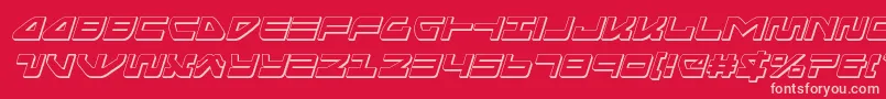Seariderfalcon3Dital Font – Pink Fonts on Red Background