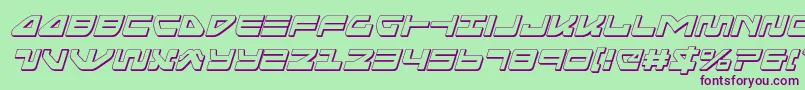 Seariderfalcon3Dital Font – Purple Fonts on Green Background