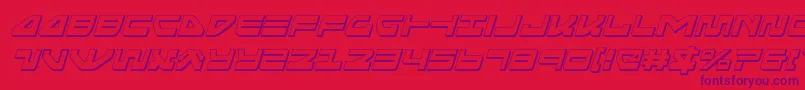 Seariderfalcon3Dital Font – Purple Fonts on Red Background