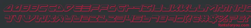 Seariderfalcon3Dital Font – Red Fonts on Black Background