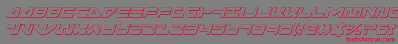 Seariderfalcon3Dital Font – Red Fonts on Gray Background