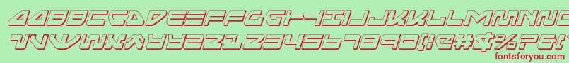 Seariderfalcon3Dital Font – Red Fonts on Green Background