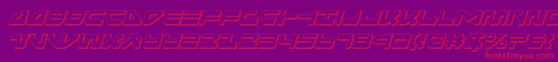 Seariderfalcon3Dital Font – Red Fonts on Purple Background