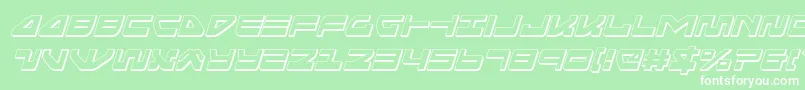 Seariderfalcon3Dital Font – White Fonts on Green Background
