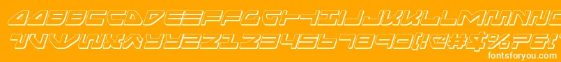 Seariderfalcon3Dital Font – White Fonts on Orange Background
