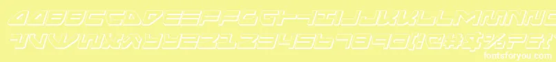 Seariderfalcon3Dital Font – White Fonts on Yellow Background