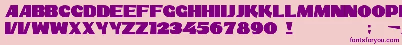 Dsshowbillc Font – Purple Fonts on Pink Background