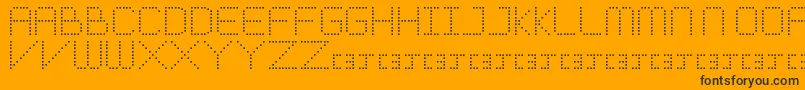 MeticulousRoundFree Font – Black Fonts on Orange Background