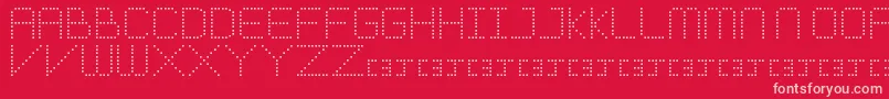 MeticulousRoundFree Font – Pink Fonts on Red Background