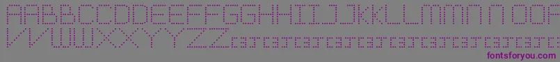 Шрифт MeticulousRoundFree – фиолетовые шрифты на сером фоне