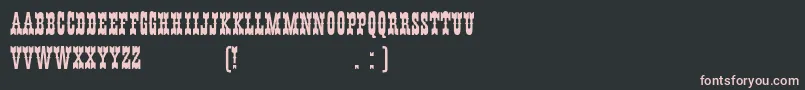 HffYoungWannaPlain Font – Pink Fonts on Black Background