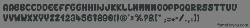 VinegarStroke Font – Black Fonts on Gray Background
