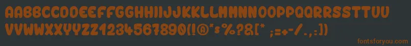 VinegarStroke Font – Brown Fonts on Black Background