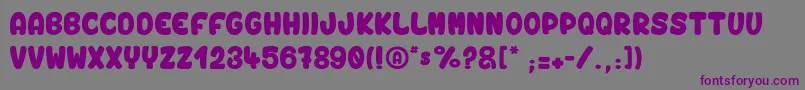 VinegarStroke Font – Purple Fonts on Gray Background