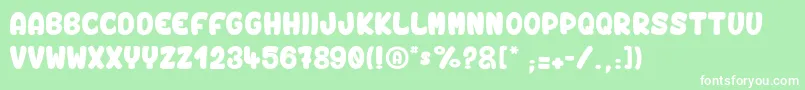 VinegarStroke Font – White Fonts on Green Background