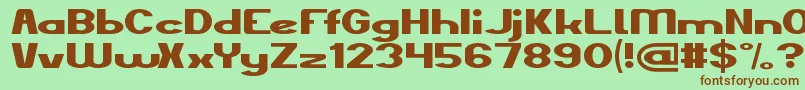 TheKindOfFelling Font – Brown Fonts on Green Background