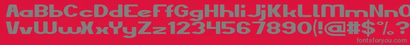 TheKindOfFelling Font – Gray Fonts on Red Background