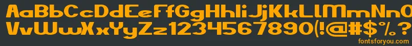 TheKindOfFelling Font – Orange Fonts on Black Background