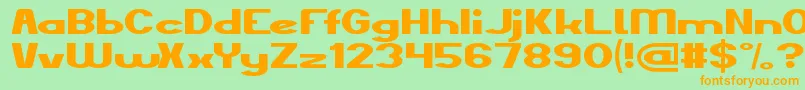 TheKindOfFelling Font – Orange Fonts on Green Background