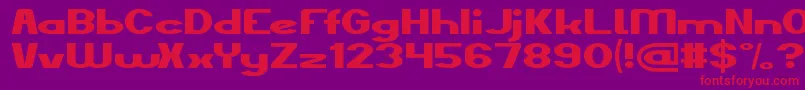 TheKindOfFelling Font – Red Fonts on Purple Background